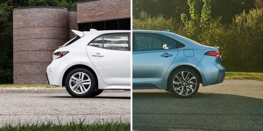 Difference between Sedan and Hatchback